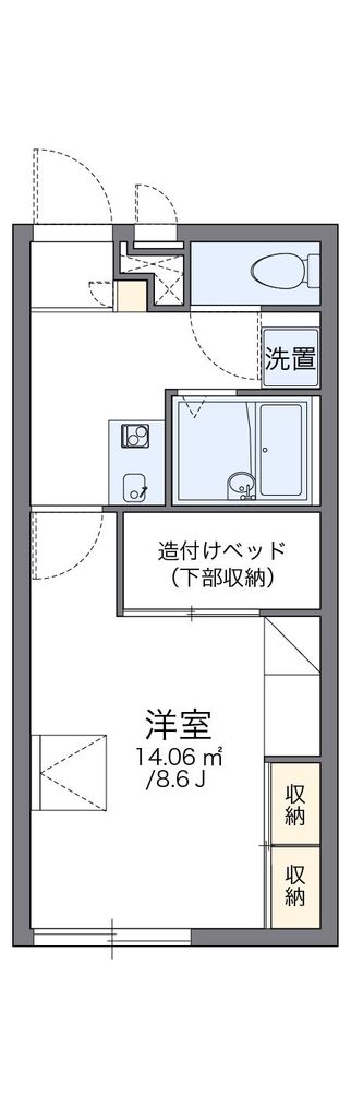 野田市桜台のアパートの間取り