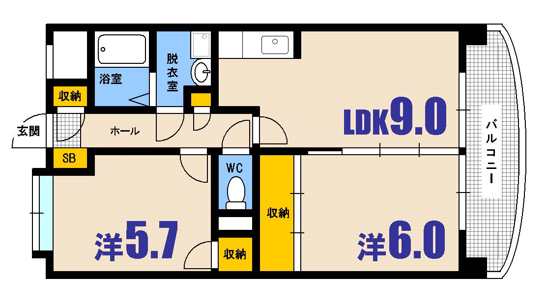 ステージT0の間取り