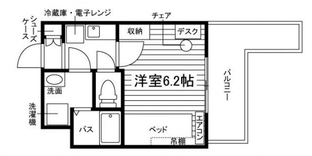 学生会館 STARSHIP神戸学園都市[食事付き]の間取り