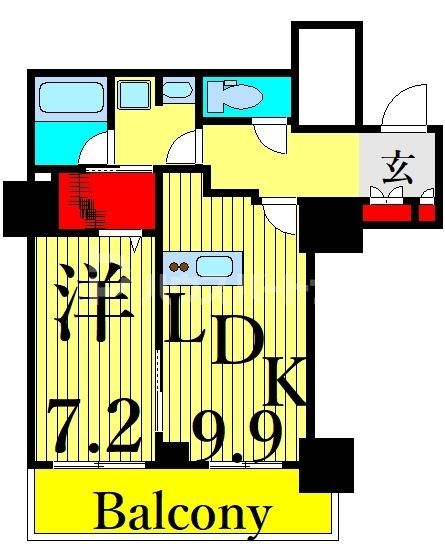 ロイヤルパークスタワー南千住の間取り