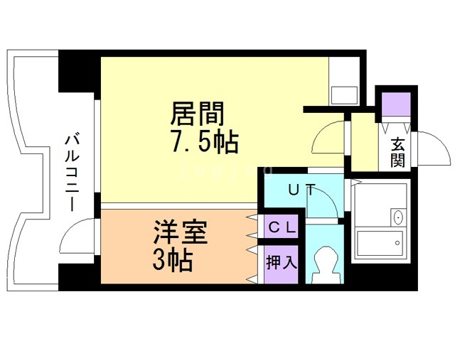 札幌市中央区南五条東のマンションの間取り