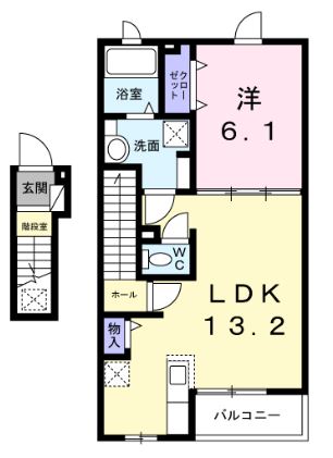 練馬区西大泉のアパートの間取り