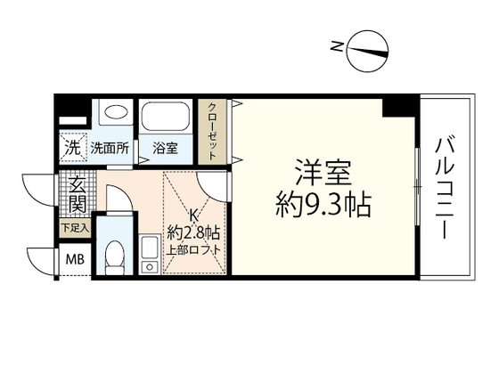 安芸郡海田町大正町のマンションの間取り