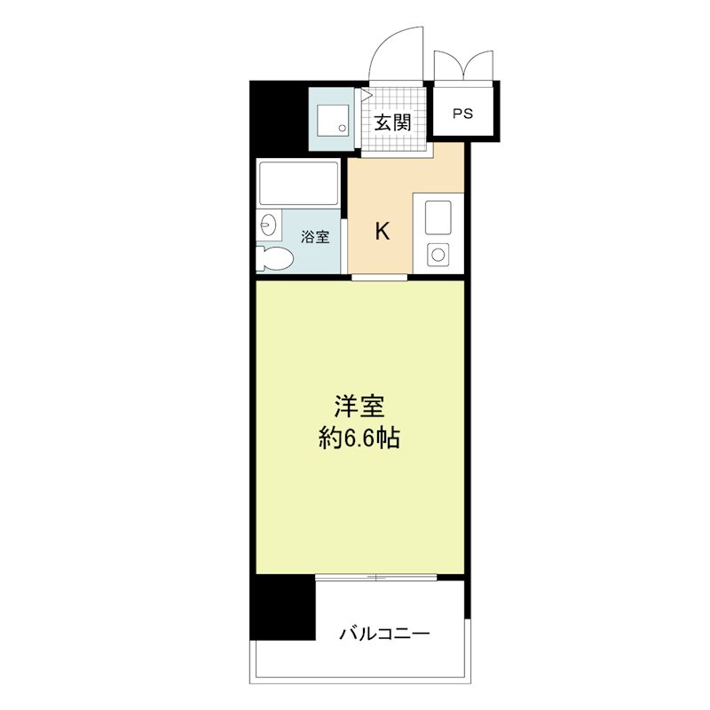 尼崎市南竹谷町のマンションの間取り