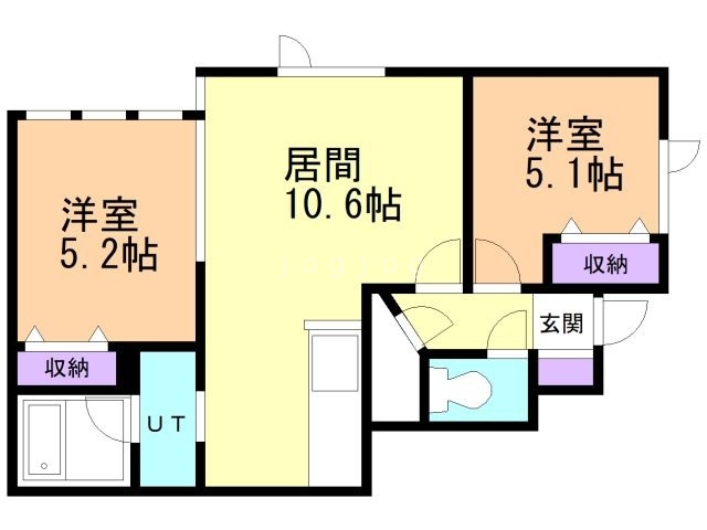 メニーズコート西宮の沢タウンＦの間取り