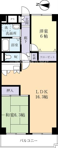 グランブリック水戸の間取り