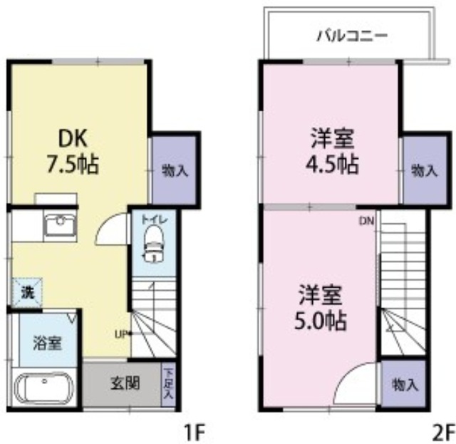 【東尾久アパートの間取り】