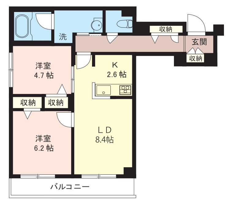 クラウド　ヒルの間取り