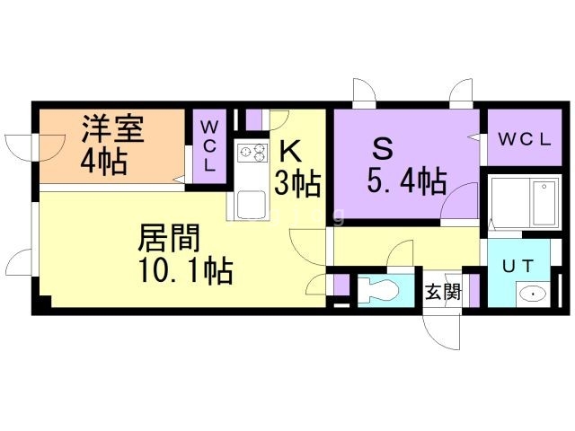 アルファスクエアドミニオン北１８条の間取り