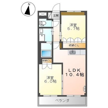 サニープレイスコスモスの間取り