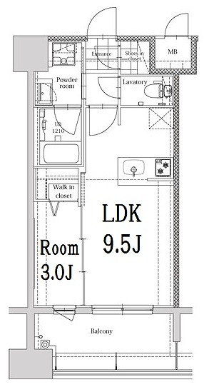 エンクレスト博多EAST PARKの間取り