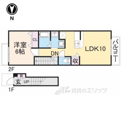 メイプルコート２の間取り