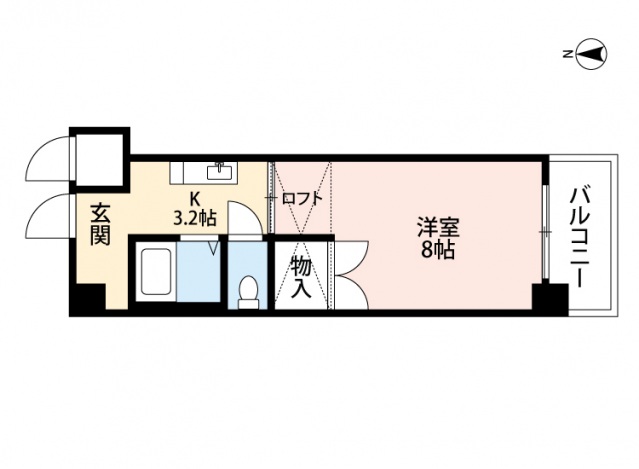 カーサ祇園の間取り