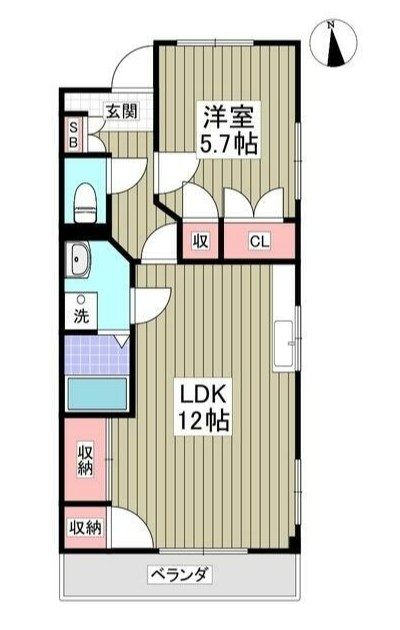 コモド三郷の間取り