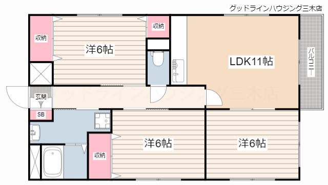 ネットヴィラ本町の間取り