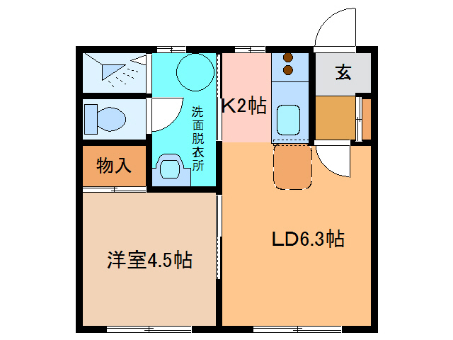 フラットアルバータの間取り