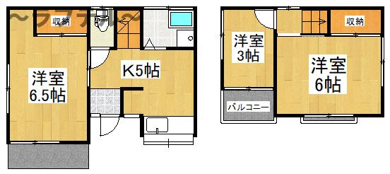 埼玉県所沢市所沢新町（一戸建）の賃貸物件の間取り