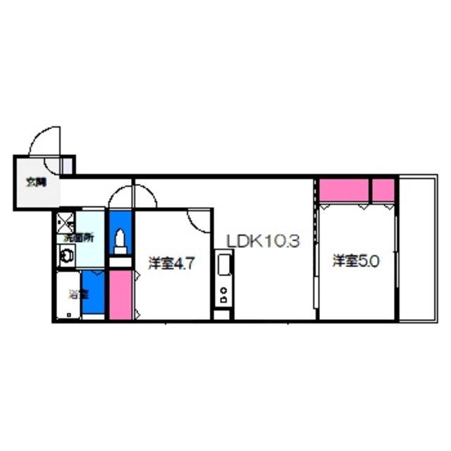ラモーナ諸福IIIの間取り写真