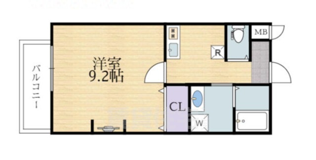 南海本線 七道駅 徒歩10分 4階建 築4年の間取り写真