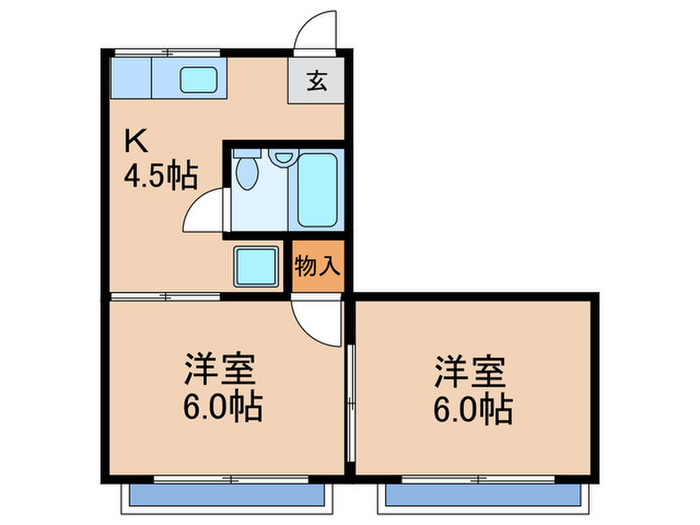 第2植原マンションの間取り写真
