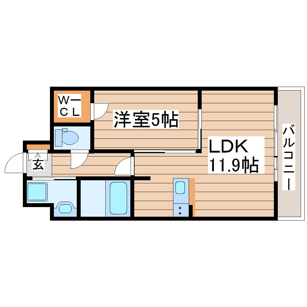 パークヒルズ榴岡の間取り写真
