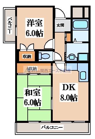ビューハイツ四條畷の間取り写真