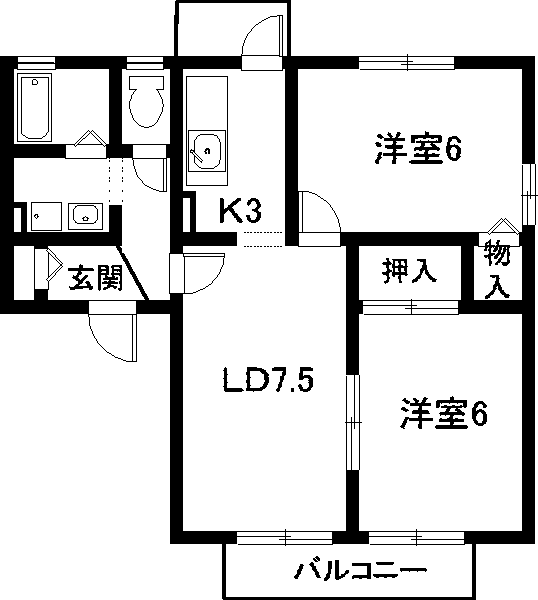 ミレニアムヴィレッジ C棟の間取り写真