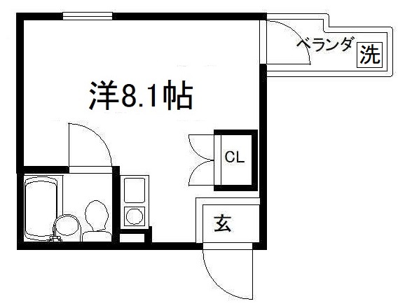 HAMASO京都今出川の間取り写真