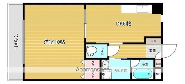 地下鉄七隈線 福大前駅 徒歩10分 4階建 築30年の間取り写真