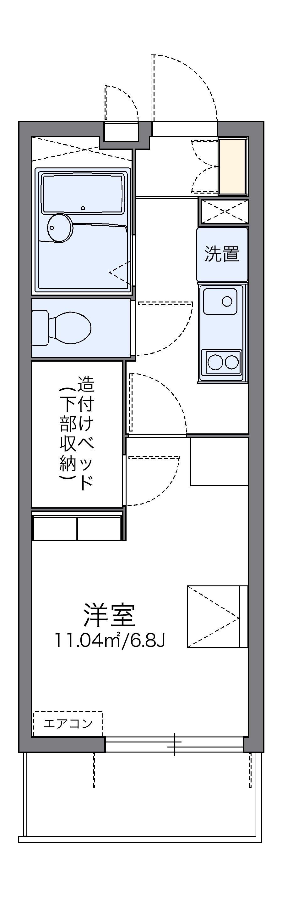 レオパレス長府駅の間取り写真