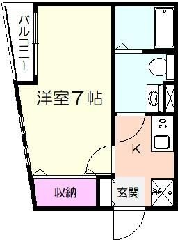 ＪＲ南武線 向河原駅 徒歩8分 3階建 築10年の間取り写真