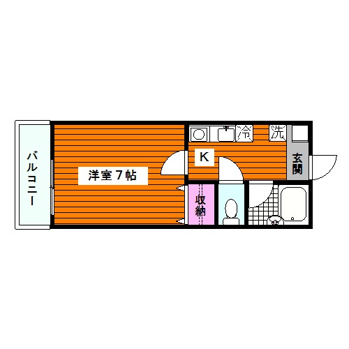 目黒区下目黒のマンションの間取り