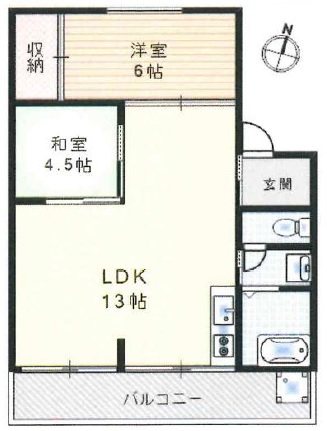 箕面グリーンハイツIの間取り