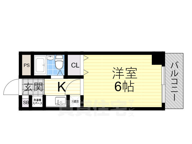 サンライズ野田阪神の間取り