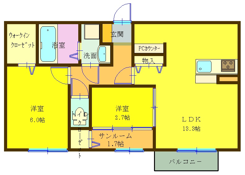 【ノア・セレステの間取り】