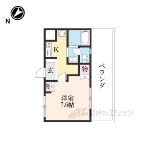 米原市宇賀野のアパートの間取り