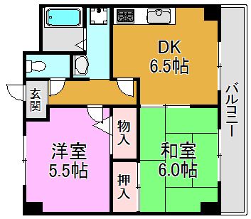 【グランディールシャトーの間取り】