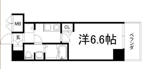 エステムコート梅田天神橋IIIアヴァンテの間取り