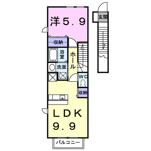 メゾン二見の間取り