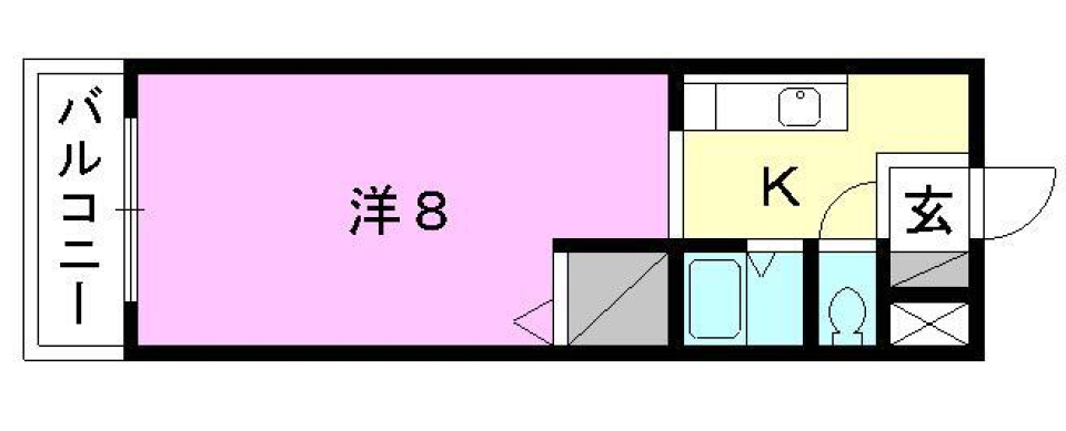 松山市清水町のマンションの間取り