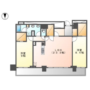 グランドメゾン御園座タワーの間取り