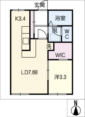 タウニィ服部の間取り