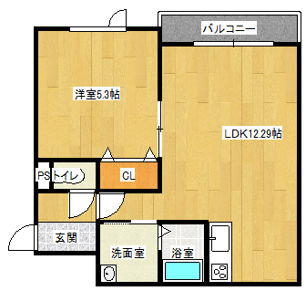 仮）拓勇東町8丁目アパート【303号室】の間取り