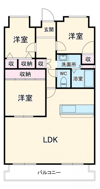 ロイヤルヒルズ待兼山の間取り