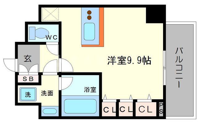 S-RESIDENCE福島Luxeの間取り