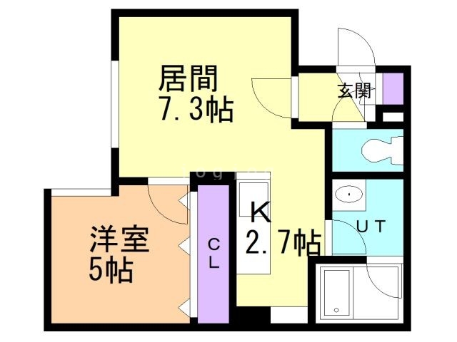 フロントロー栄町の間取り