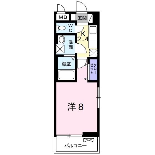 船橋市滝台のアパートの間取り