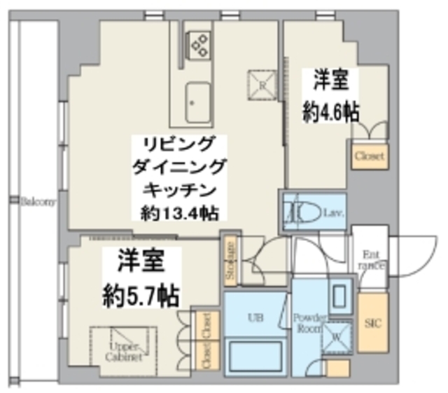 クレストコート東日暮里の間取り