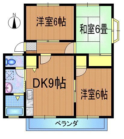 サンビレッジ神田　Ｃの間取り