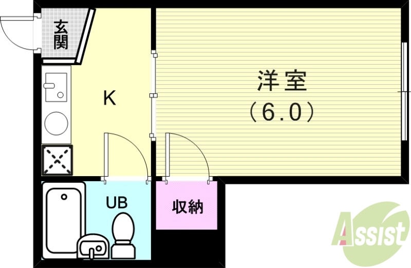 【ツイン村雨の間取り】